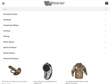 Tablet Screenshot of buffalogapoutfitters.com